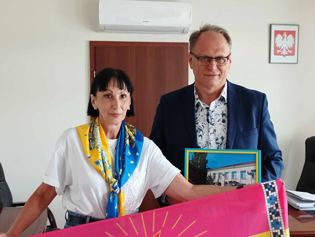 Анна Луценко з президентом міста Радомсько Ярославом Ференцем