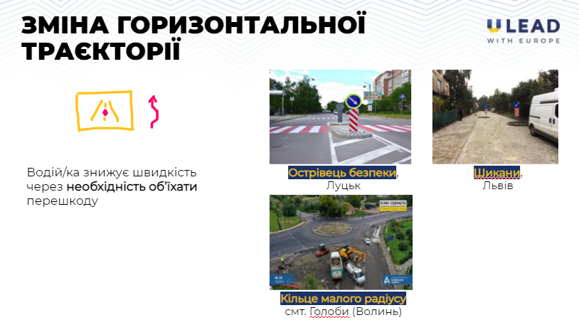 Захід безпеки: зміна горизонтальної траєкторії