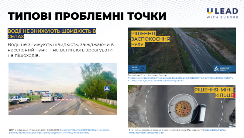 Типові проблеми безпеки на дорогах